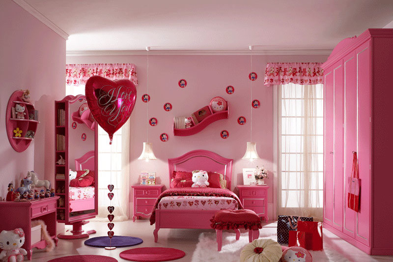 Deep pink is ideal for a child's room