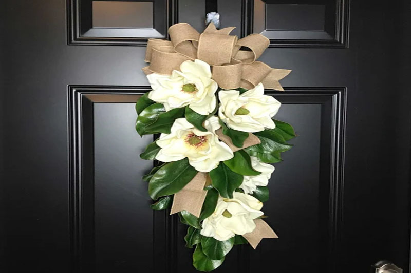 Magnolia wreaths for front door