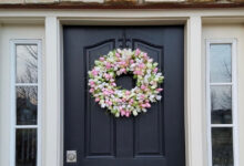Modern Spring Wreath For Front Door