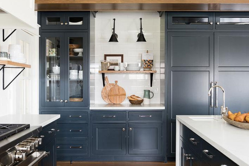 blue colour is good for the kitchen
