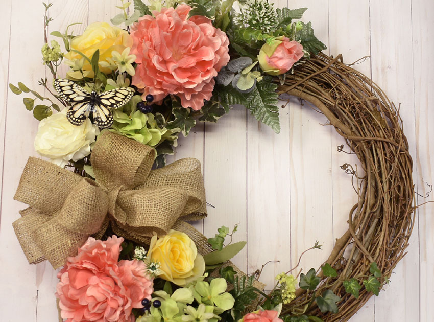 pink peony wreaths floral
