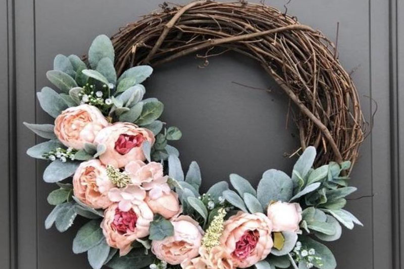 pink peony wreaths