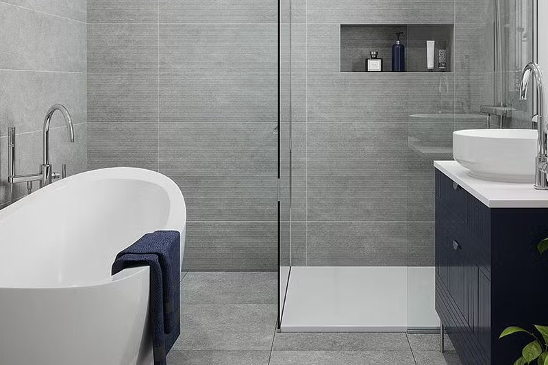 Light Gray color bathroom
