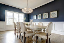 Blue And White Combination Dining Room Ideas