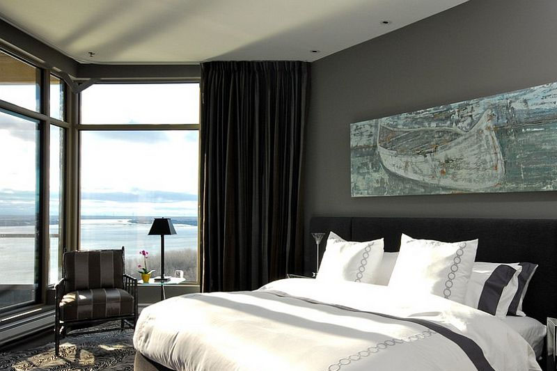 Dark colour curtains