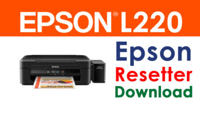 Epson L220 Resetter Free Download without Password