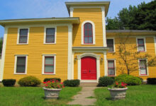 Front Door Colors For A Yellow House
