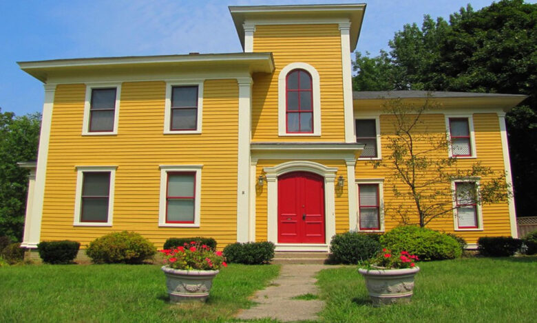 Front Door Colors For A Yellow House