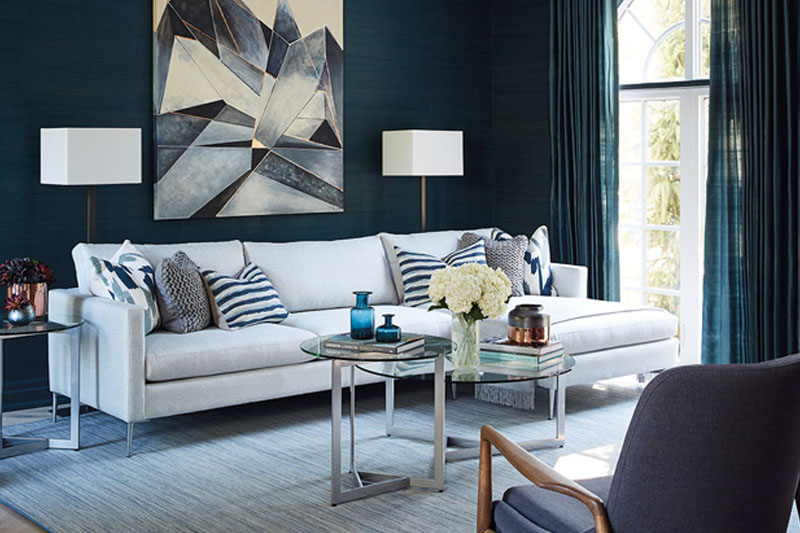 Modern blue living