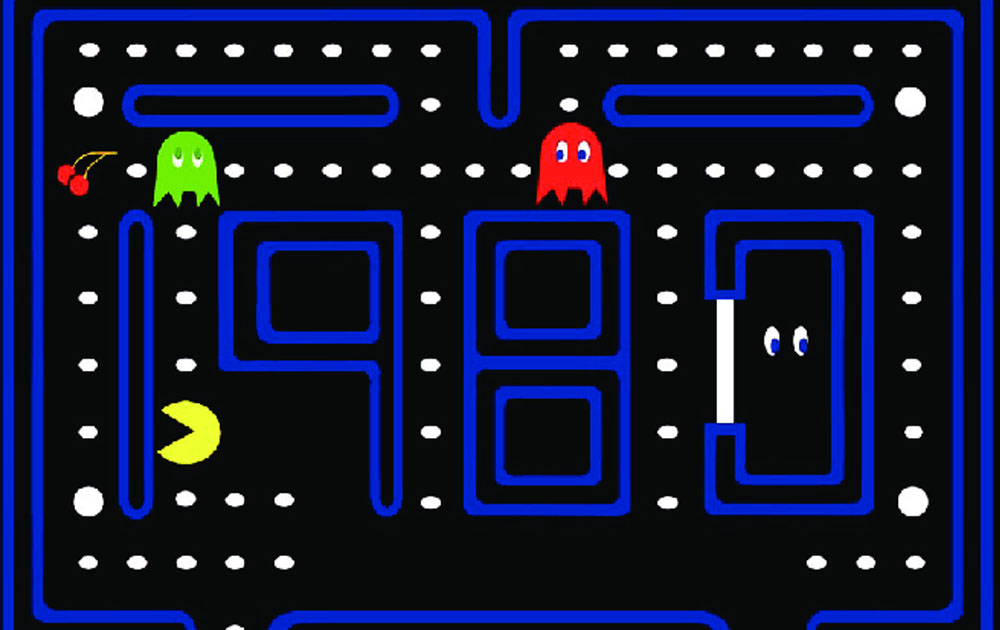 The New Google Doodle with Updated Version Of Pacman
