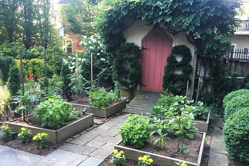 Tiered, raised beds