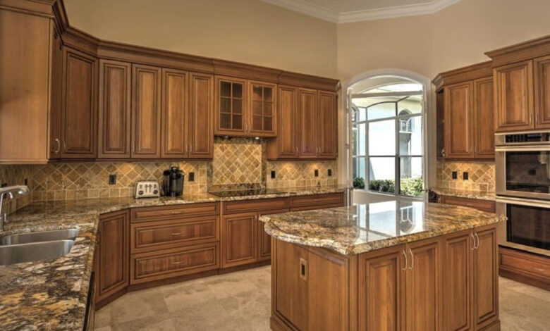 kitchen Countertop Ideas With Oak Cabinets