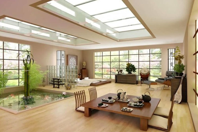living space with Japanese feel