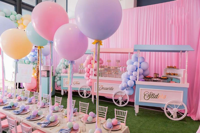 Birthday bash coffee cart