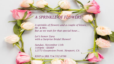 Bridal Shower Invitations Wording