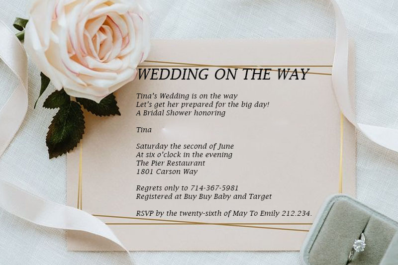 Bridal Showers Invitation