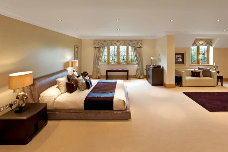 cream beige colour bedroom decor